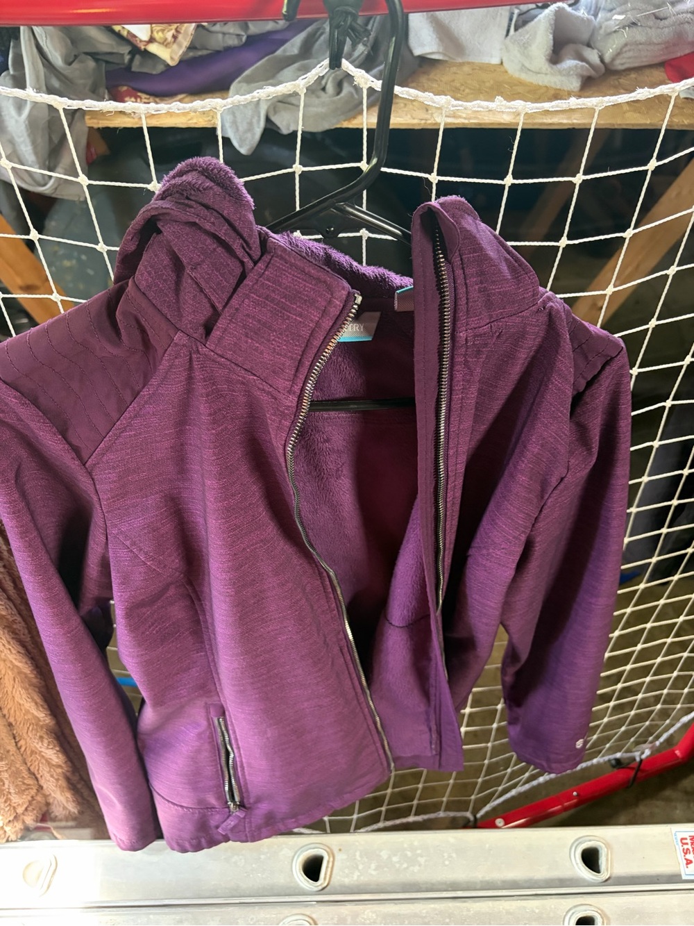 Free Country Deep Purple Zip-Up Hooded Jacket